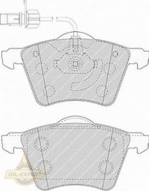Ferodo Колодки тормозные дисковые FERODO FVR1484 - Картинка 1