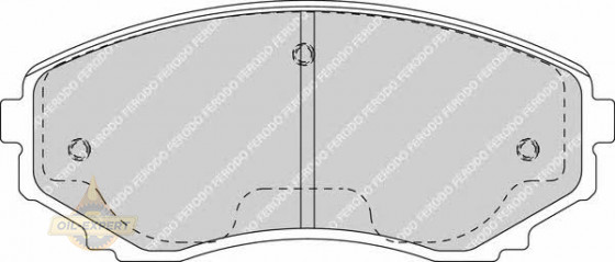 Ferodo Колодки тормозные дисковые FERODO FDB1757 - Картинка 1