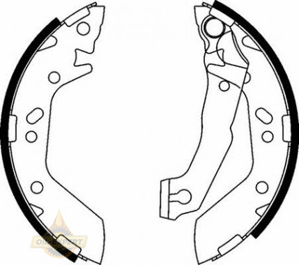 Ferodo Колодки тормозные барабанные FERODO FSB606 - Картинка 1