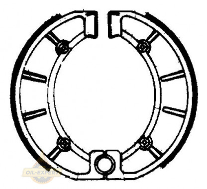 Ferodo Колодки барабанные мото FERODO FSB859 - Картинка 1