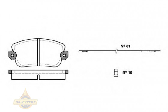 Remsa Колодки дискові гальмівні REMSA 0024.02 - Заображення 1