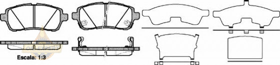 Remsa Колодки тормозные дисковые REMSA 1281.02 - Картинка 1