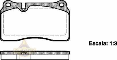 Remsa Колодки тормозные дисковые REMSA 1200.00 - Картинка 1