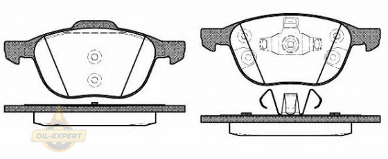 Remsa Колодки тормозные дисковые REMSA 1082.30 - Картинка 1