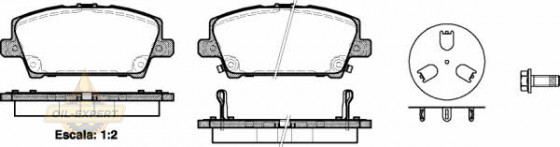 Remsa Колодки тормозные дисковые REMSA 1205.02 - Картинка 1