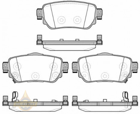 Remsa Колодки тормозные дисковые REMSA 1582.02 - Картинка 1