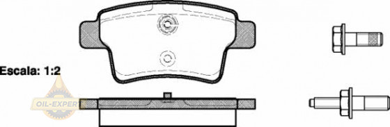 Remsa Колодки тормозные дисковые REMSA 1241.00 - Картинка 1