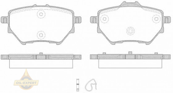 Remsa Колодки дискові гальмівні REMSA 1562.00 - Заображення 1