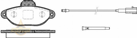 Remsa Колодки тормозные дисковые REMSA 0414.21 - Картинка 1
