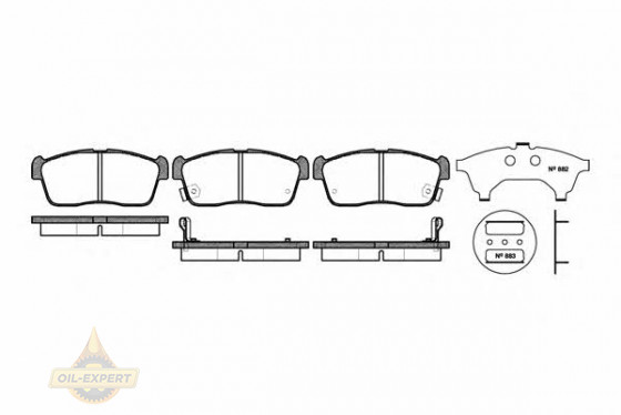 Remsa Колодки тормозные дисковые REMSA 0724.02 - Картинка 1