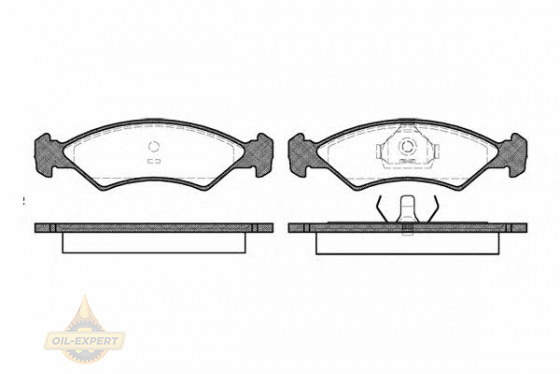 Remsa Колодки тормозные дисковые REMSA 0168.00 - Картинка 1