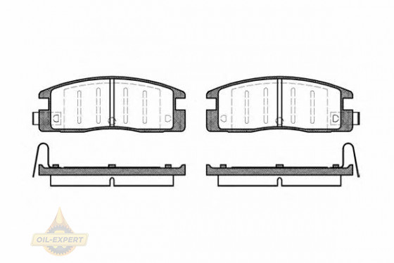 Remsa Колодки тормозные дисковые REMSA 0361.04 - Картинка 1