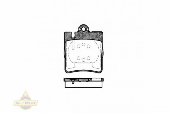 Remsa Колодки дискові гальмівні REMSA 0709.00 - Заображення 1