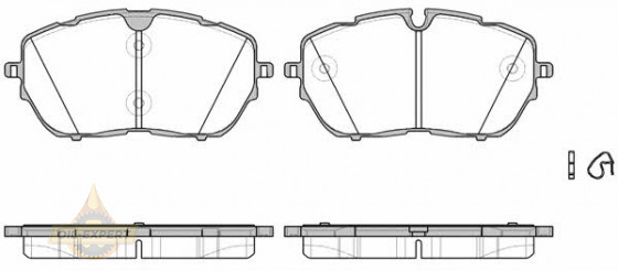Remsa Колодки тормозные дисковые REMSA 1654.00 - Картинка 1