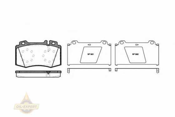 Remsa Колодки тормозные дисковые REMSA 0769.00 - Картинка 1