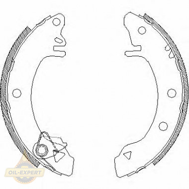Remsa Колодки тормозные барабанные REMSA 4100.00 - Картинка 1