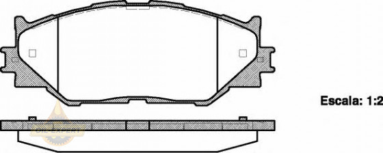 Remsa Колодки тормозные дисковые REMSA 1201.00 - Картинка 1