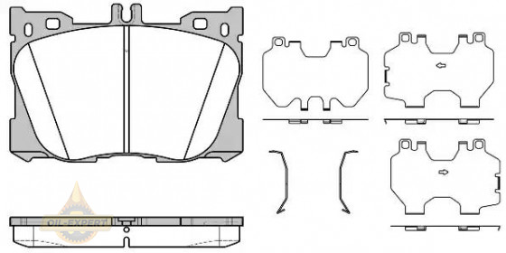 Remsa Колодки дискові гальмівні REMSA 1705.00 - Заображення 1