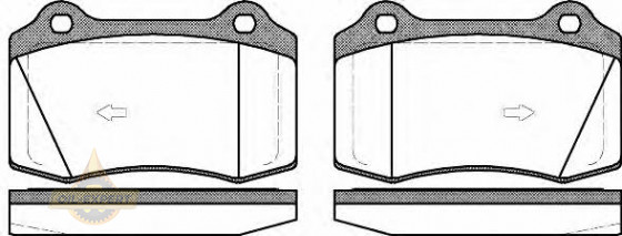 Remsa Колодки дискові гальмові REMSA 0434.55 - Заображення 1
