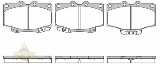 Remsa Колодки тормозные дисковые REMSA 0430.04 - Картинка 1