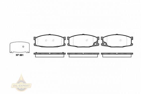 Remsa Колодки тормозные дисковые REMSA 0283.10 - Картинка 1