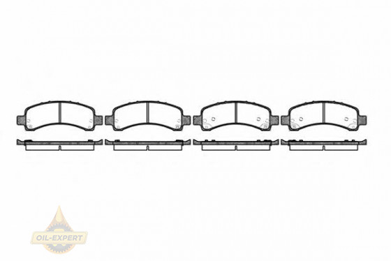 Remsa Колодки тормозные дисковые REMSA 0989.10 - Картинка 1