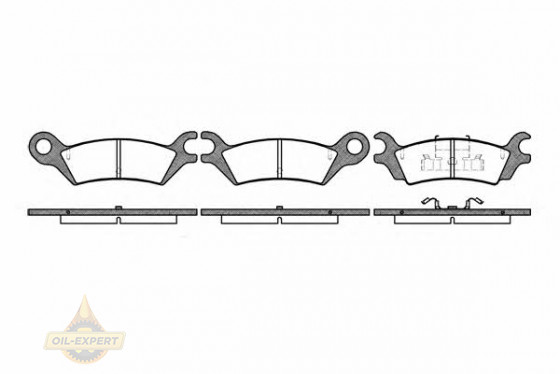 Remsa Колодки тормозные дисковые REMSA 0158.10 - Картинка 1