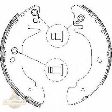 Remsa Колодки тормозные барабанные REMSA 4305.00 - Картинка 1
