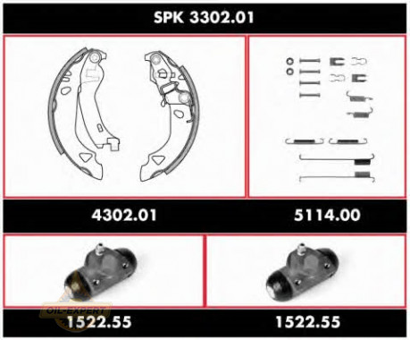 Remsa Колодки тормозные барабанные REMSA SPK 3302.01 - Картинка 1