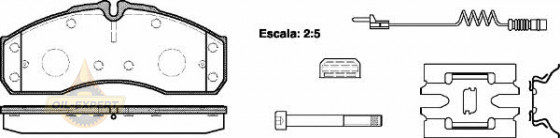 Remsa Колодки тормозные дисковые REMSA 0651.22 - Картинка 1