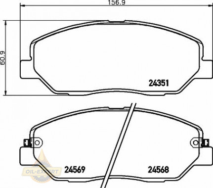 Textar Колодки тормозные дисковые TEXTAR 2435101 - Картинка 1