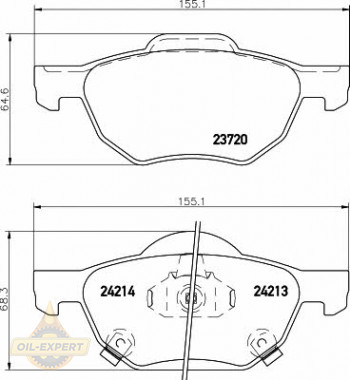 Textar Колодки тормозные дисковые TEXTAR 2372001 - Картинка 1