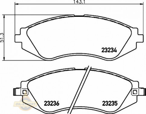 Textar Колодки тормозные дисковые TEXTAR 2323401 - Картинка 1