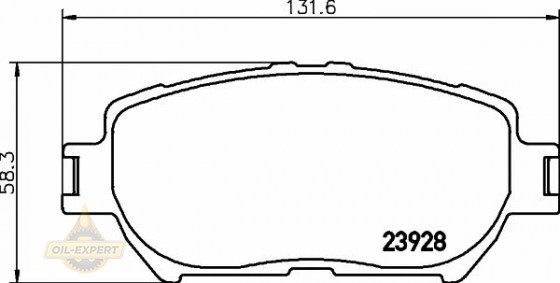Textar Колодки дискові гальмові TEXTAR 2392801 - Заображення 1