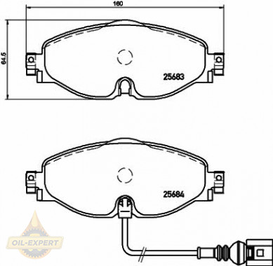 Textar Колодки тормозные дисковые TEXTAR 2568301 - Картинка 1