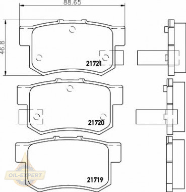 Textar Колодки дискові гальмові TEXTAR 2171901 - Заображення 1