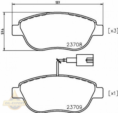 Textar Колодки дискові гальмові TEXTAR 2370802 - Заображення 1