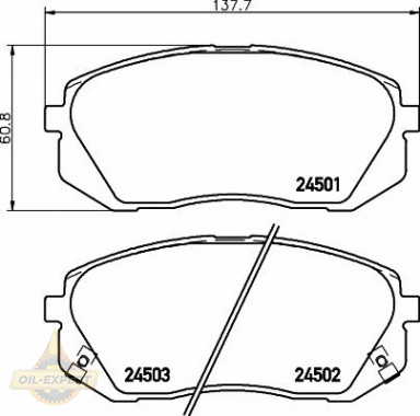 Textar Колодки тормозные дисковые TEXTAR 2450101 - Картинка 1