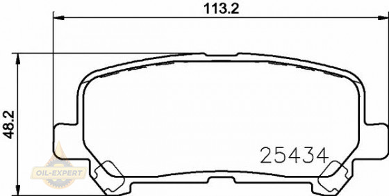 Textar Колодки тормозные дисковые TEXTAR 2543401 - Картинка 1