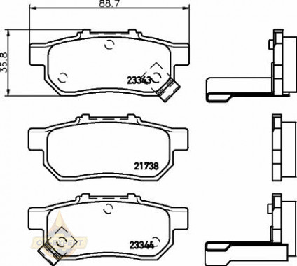 Textar Колодки тормозные дисковые TEXTAR 2173801 - Картинка 1