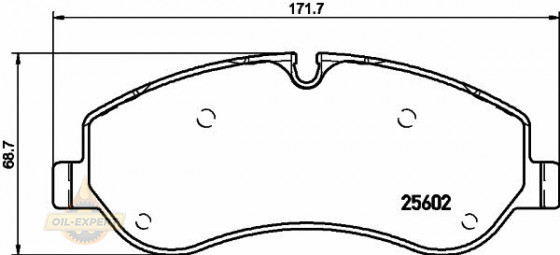 Textar Колодки дискові гальмові TEXTAR 2560201 - Заображення 1