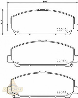 Textar Колодки тормозные дисковые TEXTAR 2204201 - Картинка 1