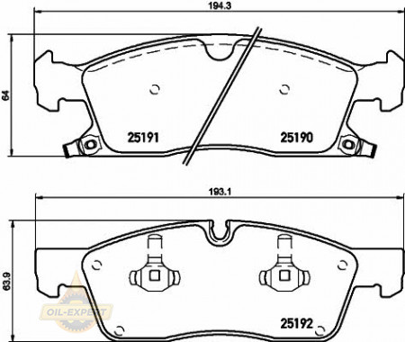 Textar Колодки тормозные дисковые TEXTAR 2519002 - Картинка 1