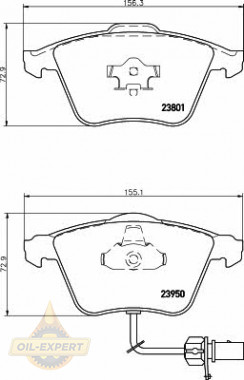 Textar Колодки тормозные дисковые TEXTAR 2395001 - Картинка 1