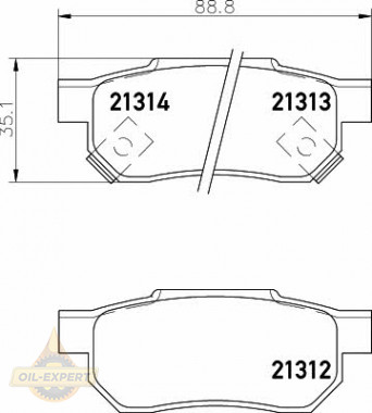 Textar Колодки тормозные дисковые TEXTAR 2131201 - Картинка 1