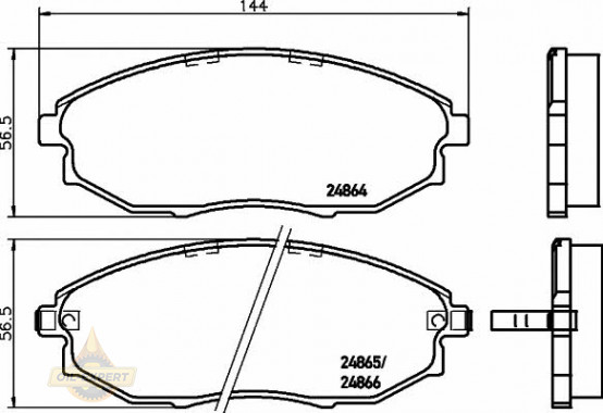 Textar Колодки дискові гальмові TEXTAR 2486401 - Заображення 1