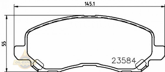 Textar Колодки тормозные дисковые TEXTAR 2358403 - Картинка 1