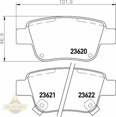 Textar Колодки дискові гальмові TEXTAR 2362002 - Заображення 1