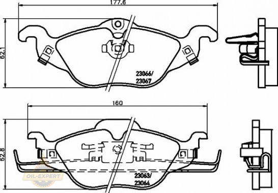 Textar Колодки тормозные дисковые TEXTAR 2306302 - Картинка 1