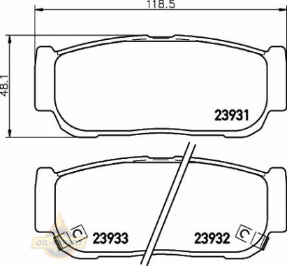 Textar Колодки тормозные дисковые TEXTAR 2393101 - Картинка 1